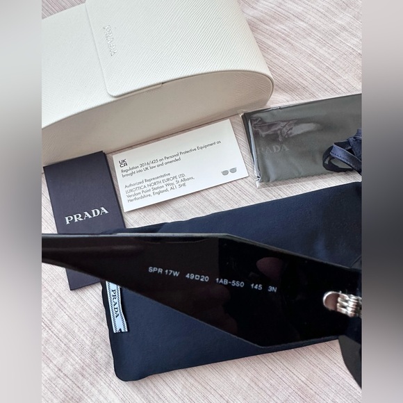 Prada Symbole Sunglasses PR17WS Black NEW AUTHENTIC 100% UV Protection - Picture 4 of 6